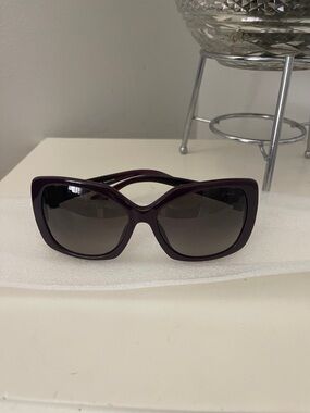 Lanvin Women's Deep Purple Oversized Sunglasses